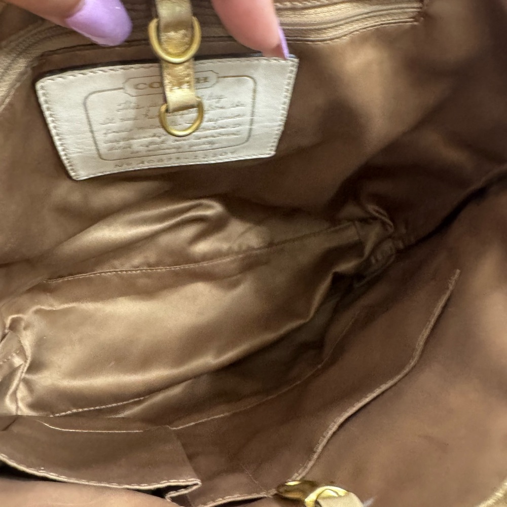 Coach Chrysanthemum or Peony Appliqué bag - Picture 11 of 15